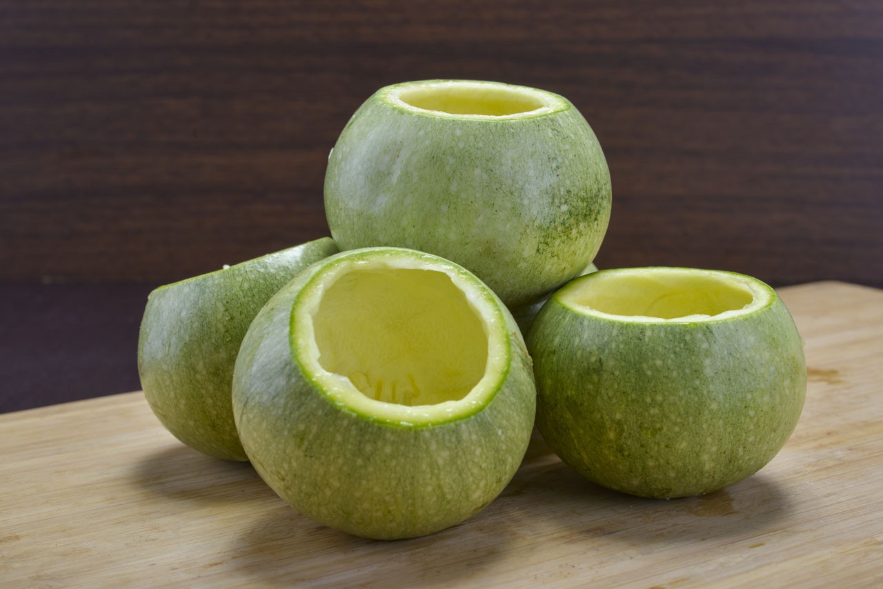 Zucchine tonde svuotate