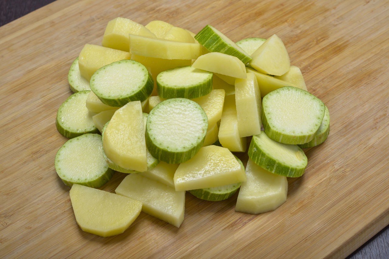 Mix zucchina e patate a fette