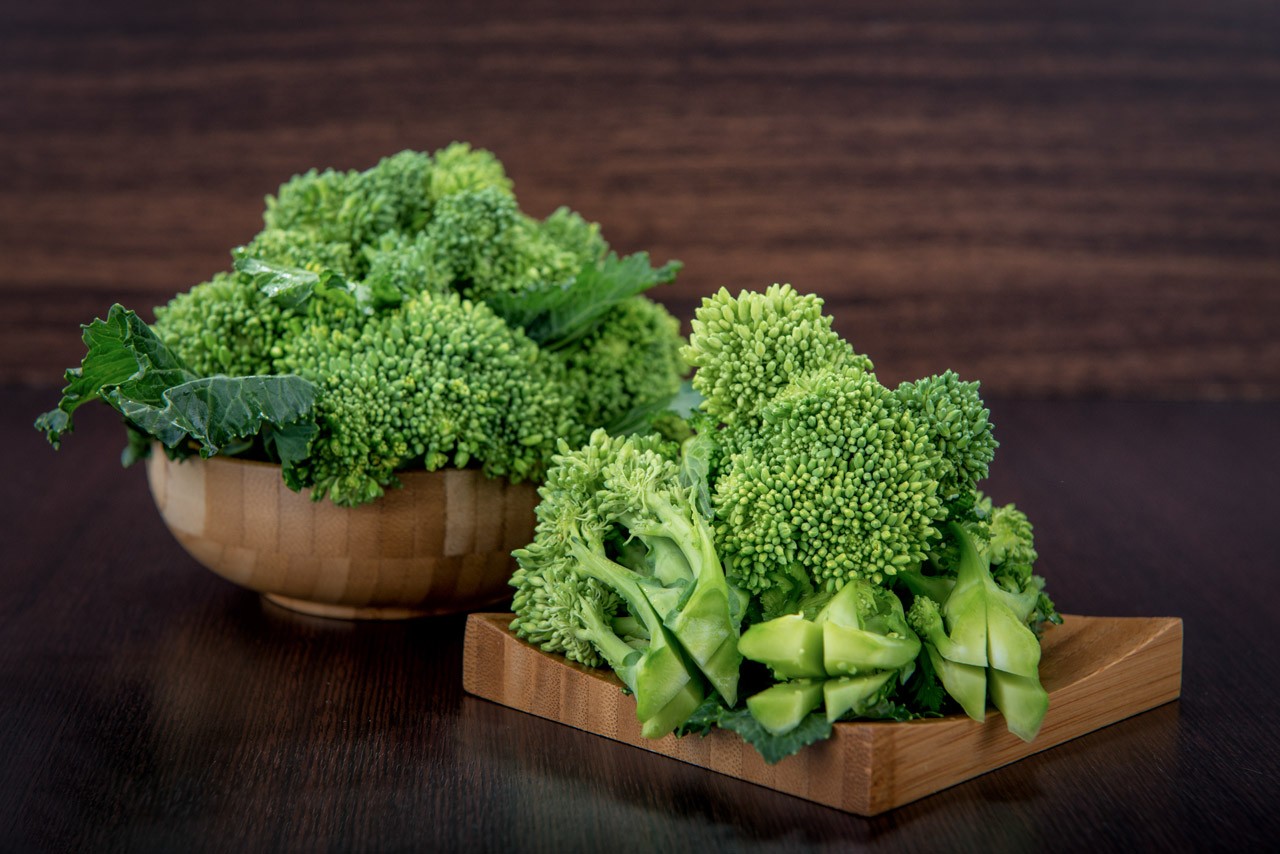 Cime di rapa mondate