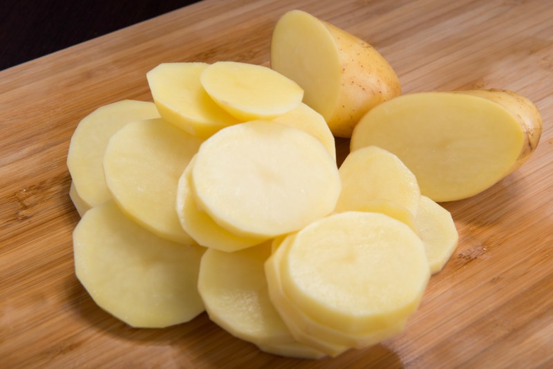 patata gialla a fette