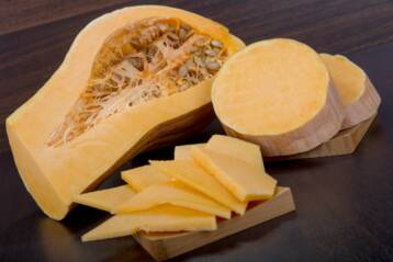 Zucca gialla a fette